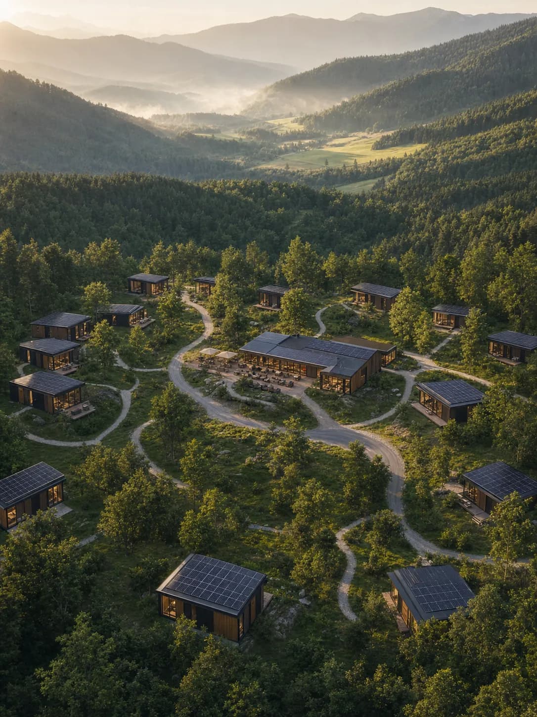 MELC Village amplasată în natură